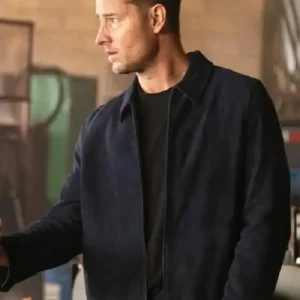 Alternative view of Tracker S03 Justin Hartley Blue Suede Jacket
