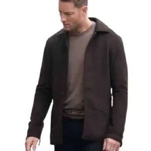 Tracker S03 Justin Hartley Brown Wool Jacket