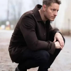 Tracker S03 Justin Hartley Brown Wool Jacket For Men
