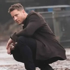 Tracker S03 Justin Hartley Brown Wool Jacket On Sale