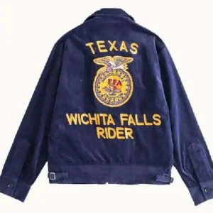 Vintage Blue Corduroy FFA Jacket
