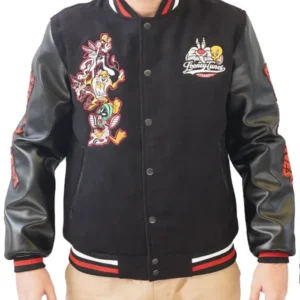 Vintage Looney Tunes Varsity Jacket For Men