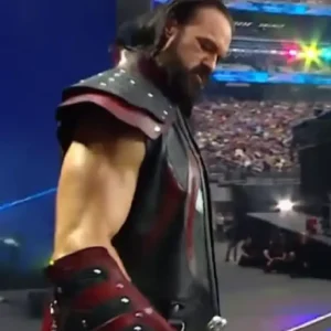 WrestleMania 42 Drew McIntyre Leather Trench Coat For Sale