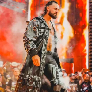 WrestleMania 42 Seth Rollins Trench Coat For Men