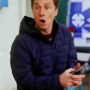 Zach Braff Scrubs S01 Blue Hooded Jacket