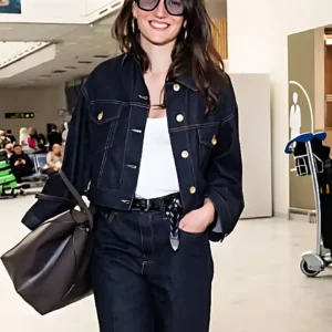 79th Annual Film Festival Martina Scrinzi Denim Jacket