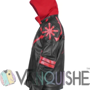 Acosta Warhammer 40000 Chaos Leather Jacket Side Look