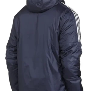 Adidas Essentials Insulated Blue Hooded Jacket For Men