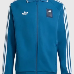 Adidas Greece 2026 Away Anthem Blue Jacket