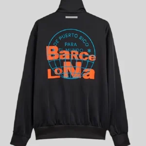 Adidas x Bad Bunny DtMF Barcelona Tour Merch Black Zipper Firebird Track Jacket