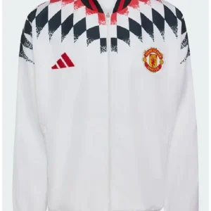 Adidas x Manchester United 2026 White Stadium Track Jacket