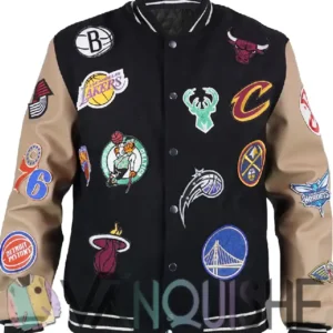 All Teams Logo Basketball Varsity Jacket