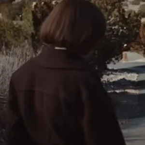 Allison Janney 2026 Movie Miss You, Love You Dark Brown Suede Leather Long Coat
