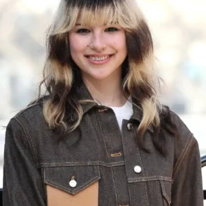 American figure skater Alysa Liu Paris Fashion Week 2026 Louis Vuitton Denim Jacket