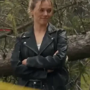 Anna Pigeon S01 Tracy Spiridakos Black Leather Jacket