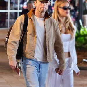 Australia 2026 Taron Egerton Beige Jacket