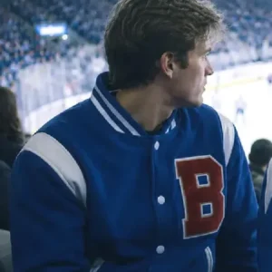 Belmont Cameli Off Campus Blue Varsity Jacket