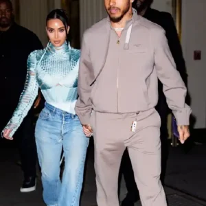 British Racing Driver Lewis Hamilton NYC 2026 Fear of 13 Grey Zip-Up Jacket