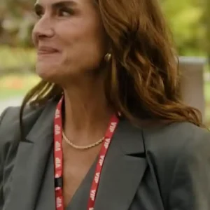 Brooke Shields TV Series You're Killing Me 2026 Allison Chandle Charcoal Grey Blazer For Women
