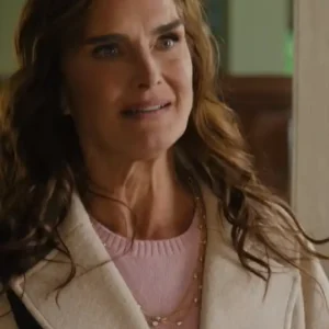 Brooke Shields TV Series You're Killing Me 2026 Allison Chandler White Wool Long Coat For Women