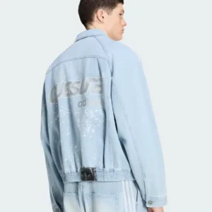Buy Adidas Adilenium Box Pockets Blue Denim Jacket For Men and Women