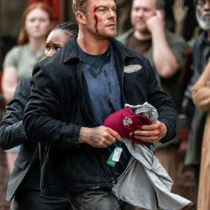 Buy Alan Ritchson TV Series Reacher 2026 Jack Reacher Black Zip Up Jacket For Men