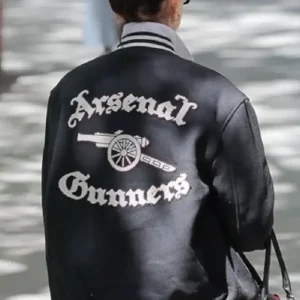 Buy Anne Hathaway 2026 Arsenal Gunners Black Varsity Jacket For Men and Women