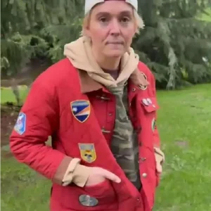 Buy Brandi Carlile The Human Tour Part 2 NYC 2026 Red Quilted Jacket For Men and Women
