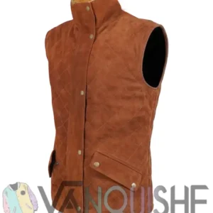 Buy Brown Suede Fur Vest For Men and Women