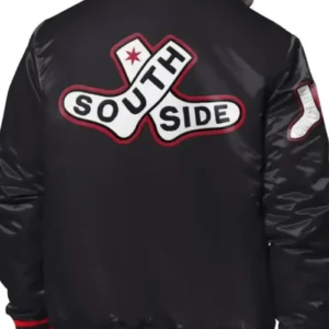 Buy Chicago White Sox Black City Connect Satin Bomber Varsity Jacket For Men and Women