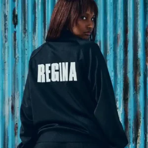 Buy Corteiz x Gabriel Moses 2026 Regina Black Track Jacket For Men and Women