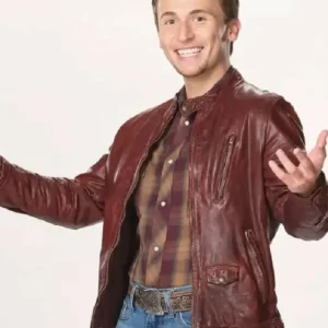 Buy Dylan Carter The Voice S24 TV Show Brown Leather Jacket For Men and Women