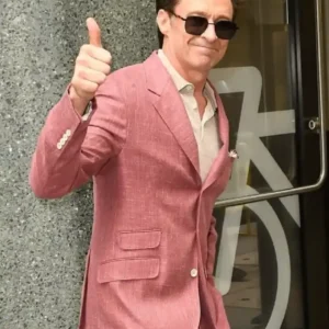 Buy Hugh Jackman NYC 2026 Pink Tailored Blazer For Men and Women