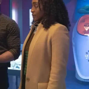 Buy Iantha Richardson TV Series Will Trent 2026 Faith Mitchell Beige Wool Coat