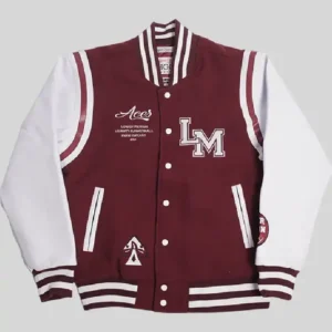 Buy Kobe Bryant Lower Merion Maroon and White Letterman Varsity Jacket