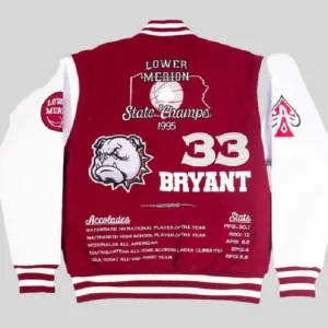 Buy Kobe Bryant Lower Merion Red and White Letterman Varsity Jacket