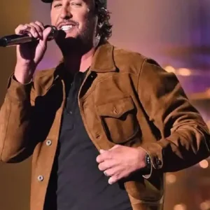 Buy Luke Bryan Taylor Swift Night 2026 Brown Suede Leather Jacket For Men and Women
