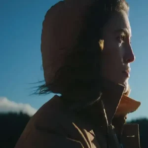 Buy Miranda MacDougall Movie Hunting Matthew Nichols 2026 Tara Nichols Brown Hooded Jacket