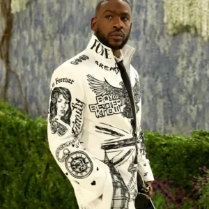Buy Skepta Met Gala 2026 Costume Art Exhibition White Jumpsuit