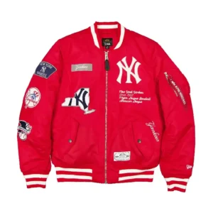 Buy Spike Lee Texas Rangers v New York Yankees Red MA-1 Bomber Jacket