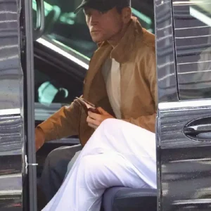 Buy Taron Egerton Sydney Event Australia 2026 Beige Cotton Jacket