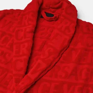 Buy Versace Allover Red Baroque Bathrobe