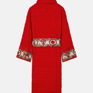 Buy Versace Allover Red Baroque Bathrobe for Men and Women