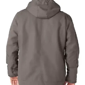 Carhartt Washed Duck Bartlett Grey Hooded Jacket For Men