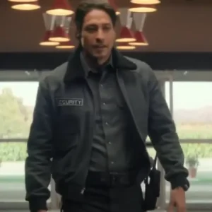 Carlos Miranda 2026 TV Series The Boroughs Paz Navarro Grey Security Guard Bomber Jacket For Men