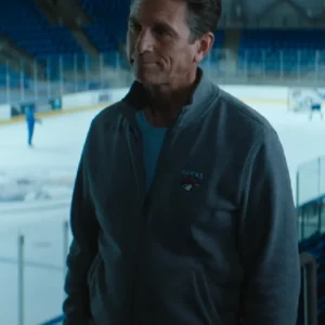Chad Willett TV Series Off Campus 2026 Coach Jensen Grey Hawks Team Jacket