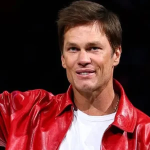 Championship Ring Ceremony Tom Brady Red Leather Jacket