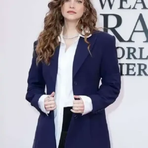 Devil Wears Prada 2 Barbara Palvin Blue Blazer