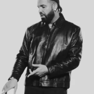 Drake 2026 Iceman Album National Treasures Jacket Black Leather