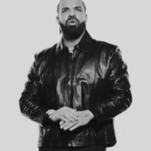 Drake National Treasures Black Leather Jacket